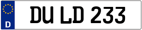 Trailer License Plate